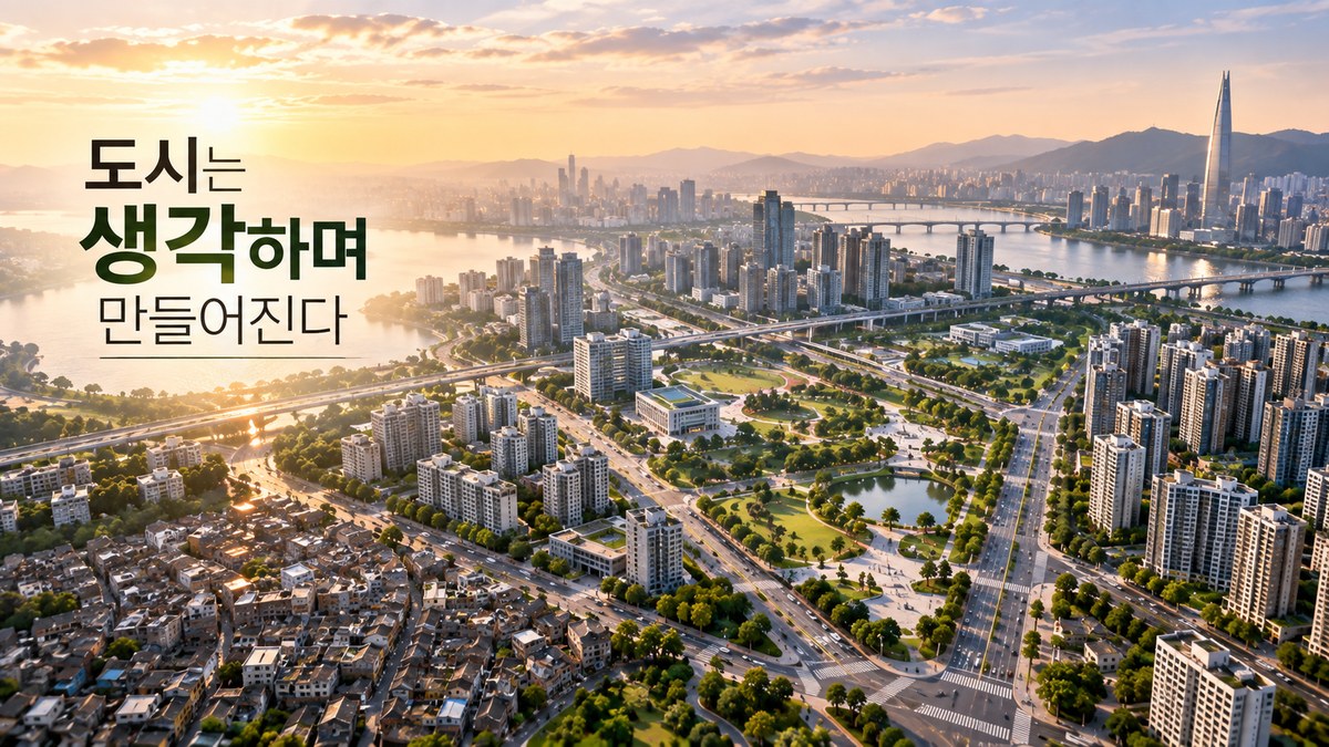 도로와 주거 공간, 녹지와 공공시설이 서로 연결되도록 계획된 도시의 구조